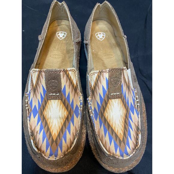 Ariat Ladies Blanket Aztec Print Metallic Bronze Slip On Cruiser 10044528 9B - Picture 1 of 6